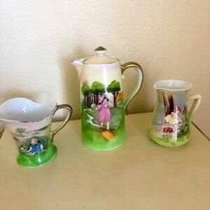 royal bayreuth porcelain little miss muffet set of 3